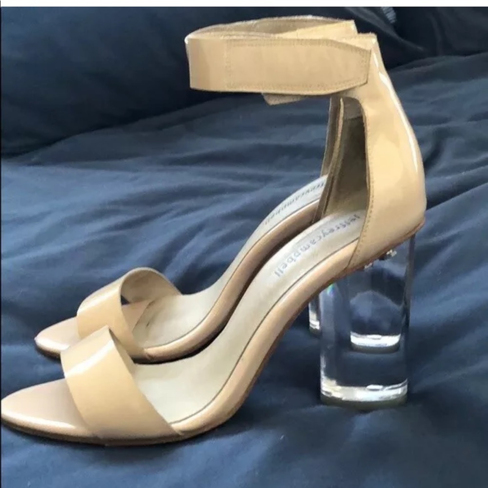 Jeffrey Campbell Alessa Blush Clear Heel Sandal